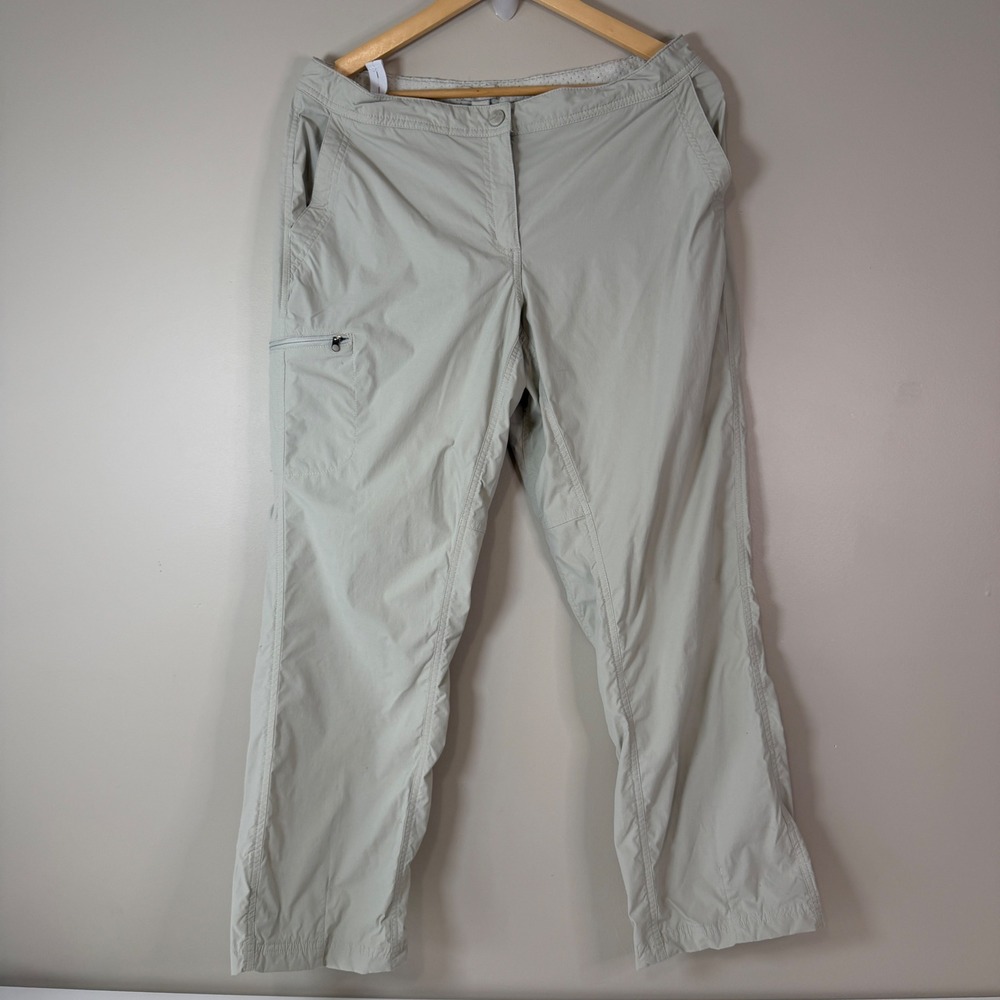 LL Bean Womens Tan 12P‎ Camp Hiking Outdoor Pants Active Gorpcore